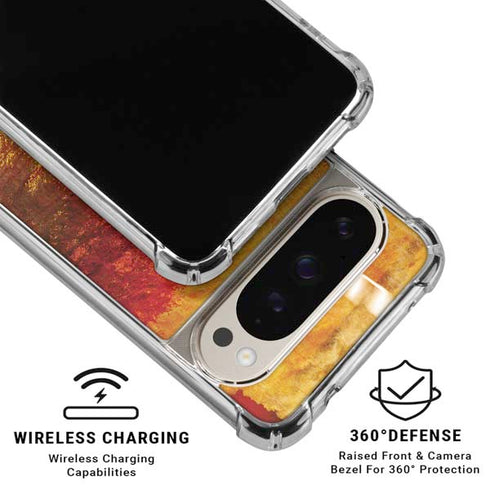 Falling Notes Pixel 9/9 Pro Clear Case